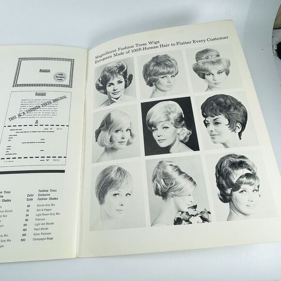 ALL ABOUT WIGS by SCHAEFER 1962 HOW TO SELL FIT CUT STYLE VTG Beauty Shop Decor - Picture 8 of 9